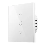 Systemy inteligentnych domów - Dotykowy inteligentny wyłącznik czasowy rolet Wi-Fi Meross MRS100HK(EU) (HomeKit) - miniaturka - grafika 1