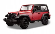 Samochody i pojazdy dla dzieci - Maisto 1:18 Jeep Wrangler Rubicon Czerwony - miniaturka - grafika 1