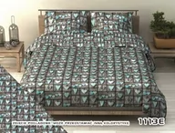 Pościel - Extrapościel Pościel z kory 200x220 1113E Serca Szaro-Niebieskie - miniaturka - grafika 1