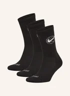 Skarpetki damskie - Nike Skarpety Sportowe Everyday Crew, 3 Pary schwarz - miniaturka - grafika 1