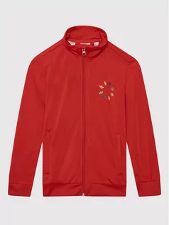 Odzież sportowa dziecięca - Adidas Bluza adicolor HB9460 Czerwony Regular Fit - grafika 1