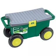 Taczki - Draper Tools Ogrodowy wózek na narzędzia z siedzeniem, zielony, 60852 Draper Tools - miniaturka - grafika 1