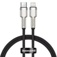 Kable USB - Kabel USB-C do Lightning Baseus Cafule, PD, 20W, 0,25m (czarny) - miniaturka - grafika 1