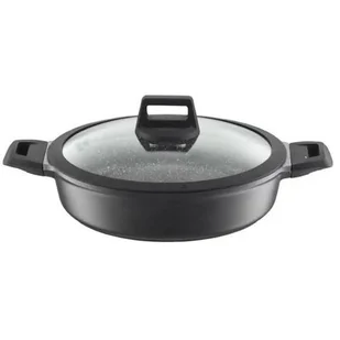 Ambition PRESTO PATELNIA GŁĘBOKA 28 CM Z UCHWYTAMI I POKRYWKĄ INDUKCJA ALUMINIUM POWŁOKA NIEPRZYWIERAJĄCA 20018 - Patelnie - miniaturka - grafika 1