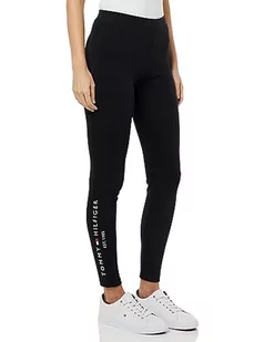 Tommy Hilfiger Legginsy czarne, Czarny, XS - Legginsy - miniaturka - grafika 1