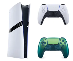 Sony PlayStation 5 Pro + DualSense - Chrome Teal - Konsole Playstation - miniaturka - grafika 1