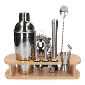 Shakery barmańskie - Zestaw Barmański 15 El Z Podstawką Srebrny - miniaturka - grafika 1