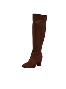 ESPRIT Modne damskie kozaki do kolan, 200/DARK Brown, 42 EU, 200 ciemny brąz, 42 EU - Kozaki damskie - miniaturka - grafika 1