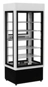 Szafy i witryny chłodnicze - Szafa chłodnicza przeszklona cukiernicza CEBEA SELENA WCh-3/C BIAŁA - miniaturka - grafika 1