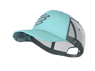 COMPRESSPORT Czapka lifestyle TRUCKER CAP jasnoniebieska - Czapki i chusty sportowe męskie - miniaturka - grafika 2