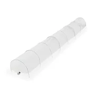 Pozostałe akcesoria do uprawy roślin - Relaxdays Tunel foliowy, długość 5 m, folia szklarniowa PCW, 8 łuków tunelowych, inspekt, uprawa, tunel roślinny, przezroczysty - miniaturka - grafika 1