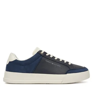 Sneakersy Tommy Hilfiger Court Mix Lnubuck FM0FM05410 Granatowy - Sneakersy męskie - miniaturka - grafika 1
