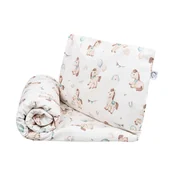 Pościel dla dzieci - Pościel do łóżeczka 2 el. (poszewki) Koniki 120x90, 40x60 - miniaturka - grafika 1