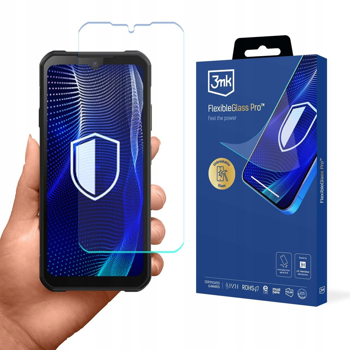 Szkło na ekran do PAX A6650 - 3mk FlexibleGlass Pro