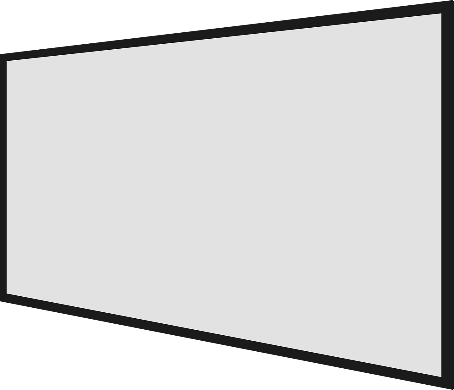 Ekrany do projektorów 130-calowy ekran projekcyjny 16:9 projektor rama ze stopu aluminium duża powierzchnia