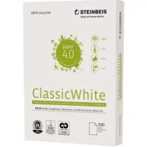 STEINBEIS Papier STEINBEIS Classic White A4 80g recyklingowy do drukarki i ksero - ryza 500 ark. PAP.017 - Papier do drukarek - miniaturka - grafika 1