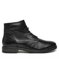 Buty zimowe męskie - Kozaki Bugatti BUGATTI-3117823L1000 1000 SCHWARZ Czarny - miniaturka - grafika 1