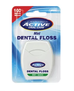 Dental Floss nić dentystyczna woskowana Mint 100 metrów - Nici dentystyczne - miniaturka - grafika 1