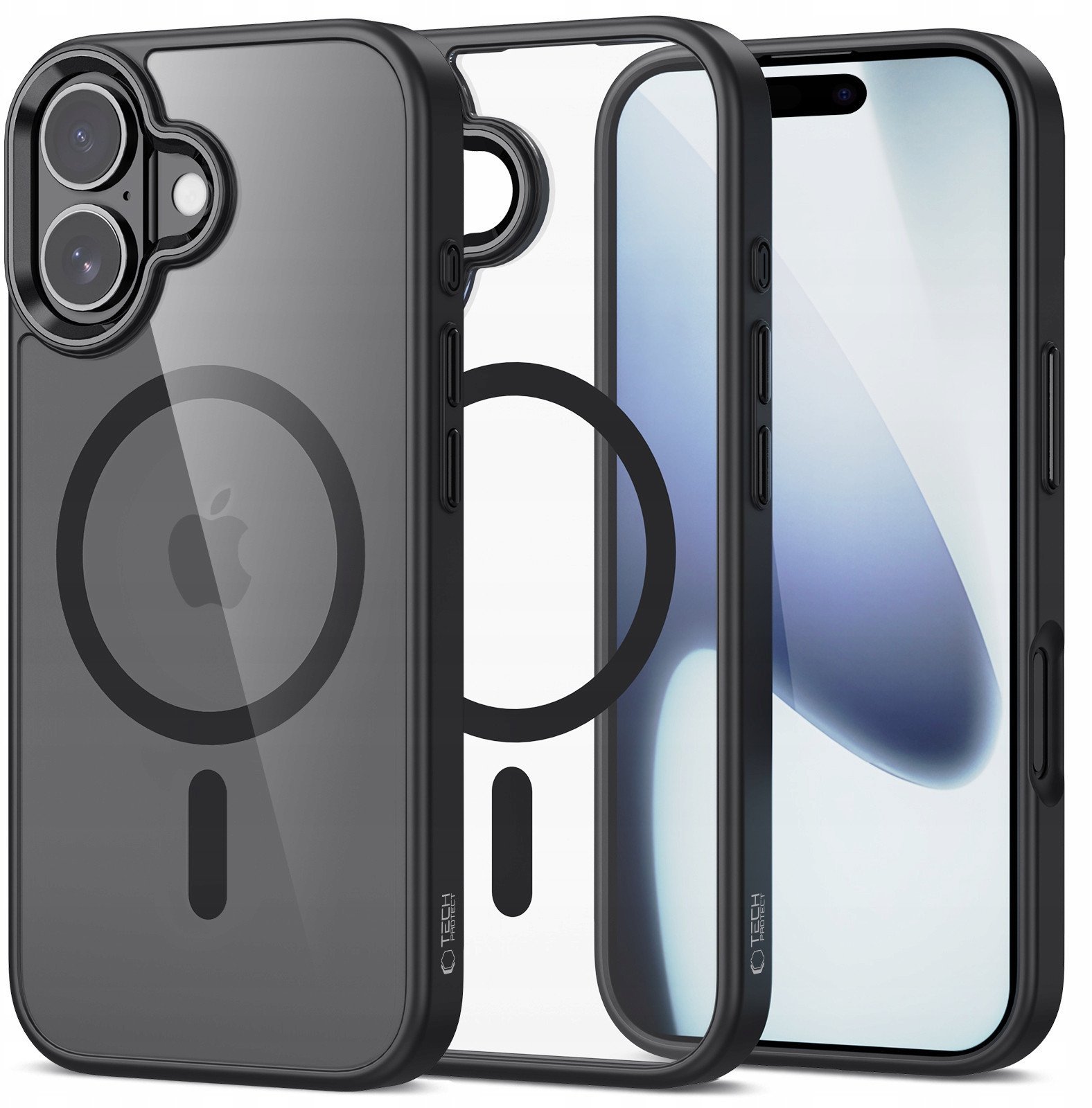 Etui Tech-Protect MagMat MagSafe do Apple iPhone 17 Black/clear