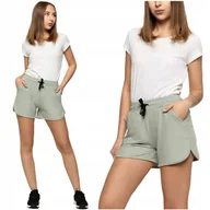 Spodenki damskie - Moraj Krótkie Spodenki Damskie Szorty z kieszeniami 900-040 miętowy S/M - miniaturka - grafika 1