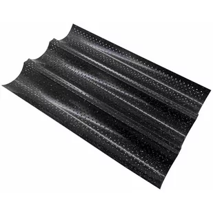 Forma blaszana do pieczenia bagietek 38 x 24.5cm KINGHOFF KH-1770 - Formy do ciast - miniaturka - grafika 1