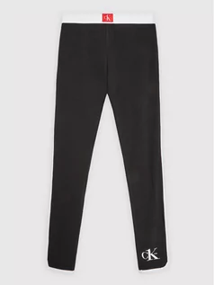 Legginsy - Calvin Klein Legginsy G80G800552 Czarny Slim Fit - grafika 1