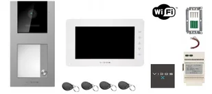 Zestaw wideodomofon WiFi M12W+S11-1  - Vidos X - Wideodomofony - miniaturka - grafika 1