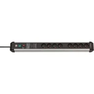 Inne akcesoria elektryczne - Listwa przeciwprzepięciowa Premium Protect line 8 gniazd 3m czarno/srebrna Brennenstuhl 1391014800 - miniaturka - grafika 1