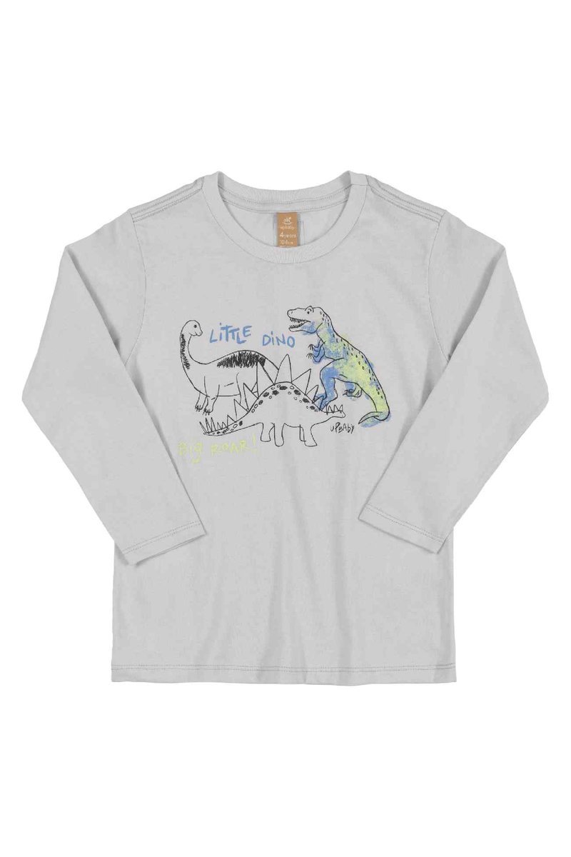 Chłopięca bluzka z długim rękawem szara Up Baby