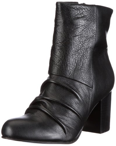 Buffalo London Botki Tumbled Calf, czarny - Czarny Czarny 01-37 eu