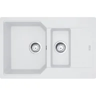 Zlewozmywaki - Franke Urban UBG 651-78 GSC Zlewozmywak granitowy półtorakomorowy 78x50 cm biały polarny 114.0687.297 - miniaturka - grafika 1