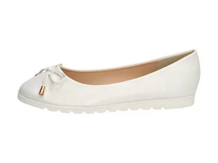 Srebrne baleriny, buty damskie Wishot Dp176 - Baleriny - miniaturka - grafika 1