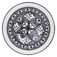 Talerze - Talerz głęboki duży SOHAN 33 cm porcelana czarny wzór 154391 - miniaturka - grafika 1