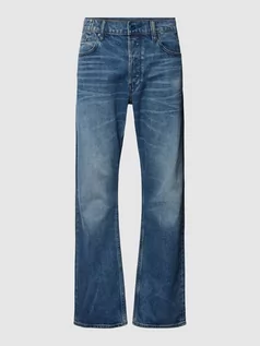 Spodnie męskie - Jeansy z prostą nogawką i wpuszczanymi kieszeniami model ‘Dakota’ - grafika 1