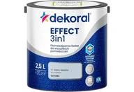 Farby wewnętrzne - Farba Lateksowa Plamoodporna Effect 3IN1 2.5L Szary Idealny Dekoral - miniaturka - grafika 1