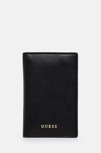 Guess etui na karty skórzane kolor czarny RW1654 P4301 - Etui na dokumenty i karty - miniaturka - grafika 1