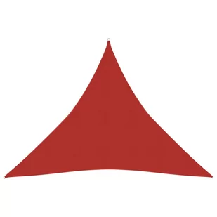 vidaXL Żagiel przeciwsłoneczny, 160 g/m, czerwony, 4,5x4,5x4,5m, HDPE vidaXL - Parasole ogrodowe - miniaturka - grafika 1
