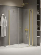 Kabiny prysznicowe - Kabina prysznicowa New Trendy New Soleo 90x110 prostokątna złota uniwersalna K-1855 - miniaturka - grafika 1
