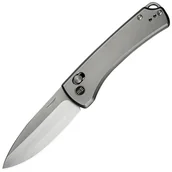 Noże - Nóż składany WE Knife Nightblade - Polished Bead Blasted Titanium - miniaturka - grafika 1