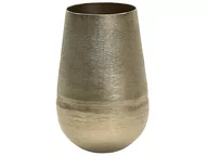 Dekoracje domu - Beliani Wazon na kwiaty metalowy złoty NEGEER - miniaturka - grafika 1