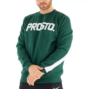 Bluza Prosto Klasyk Classic XXII KL222MSWE1034 - zielona - Bluzy sportowe męskie - miniaturka - grafika 1
