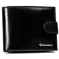 Portfele - Portfel skórzany męski pojemny zapinany z RFID ochrona kart zestaw prezent - miniaturka - grafika 1