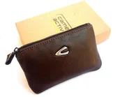 Etui na klucze - Camel Active B34-701-20 – brązowe skórzane etui na klucze z łańcuszkiem B34 701 20 - miniaturka - grafika 1