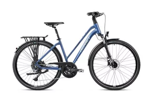 Rower trekkingowy ROMET GAZELA 7 CS 2024 granatowo-beżowa, 19, 28, nd., kobieta - Rowery - miniaturka - grafika 1