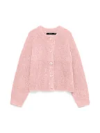 Swetry damskie - Vero Moda Kardigan w kolorze jasnoróżowym - miniaturka - grafika 1