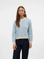 Swetry damskie - Vero Moda Sweter w kolorze błękitnym - miniaturka - grafika 1