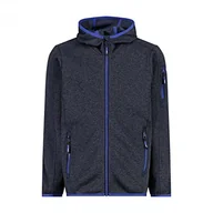 Bluzy dla chłopców - CMP Chłopięca bluza z kapturem Knit Tech Fleece KID JACKET FIX HOOD - miniaturka - grafika 1
