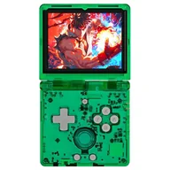 Konsole i gry retro - Zamykana Konsola do Gier ANBERNIC RG35XXSP, 64GB, Ponad 30 Emulatorów - Przezroczysty, Zielony - miniaturka - grafika 1