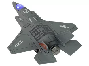 Samolot Napęd Frykcyjny Światła Dźwięki 1:72 Ciemny Szary - Modele zdalnie sterowane - miniaturka - grafika 3
