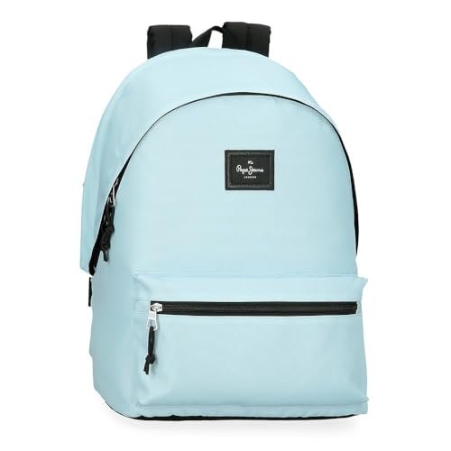 Pepe Jeans Aris Colorful Dwukomorowy Plecak Na Laptopa 15,6 cala Niebieski 31x44x17,5 cm Poliester by Joumma Bags, Niebieski, dwukomorowy plecak na laptopa